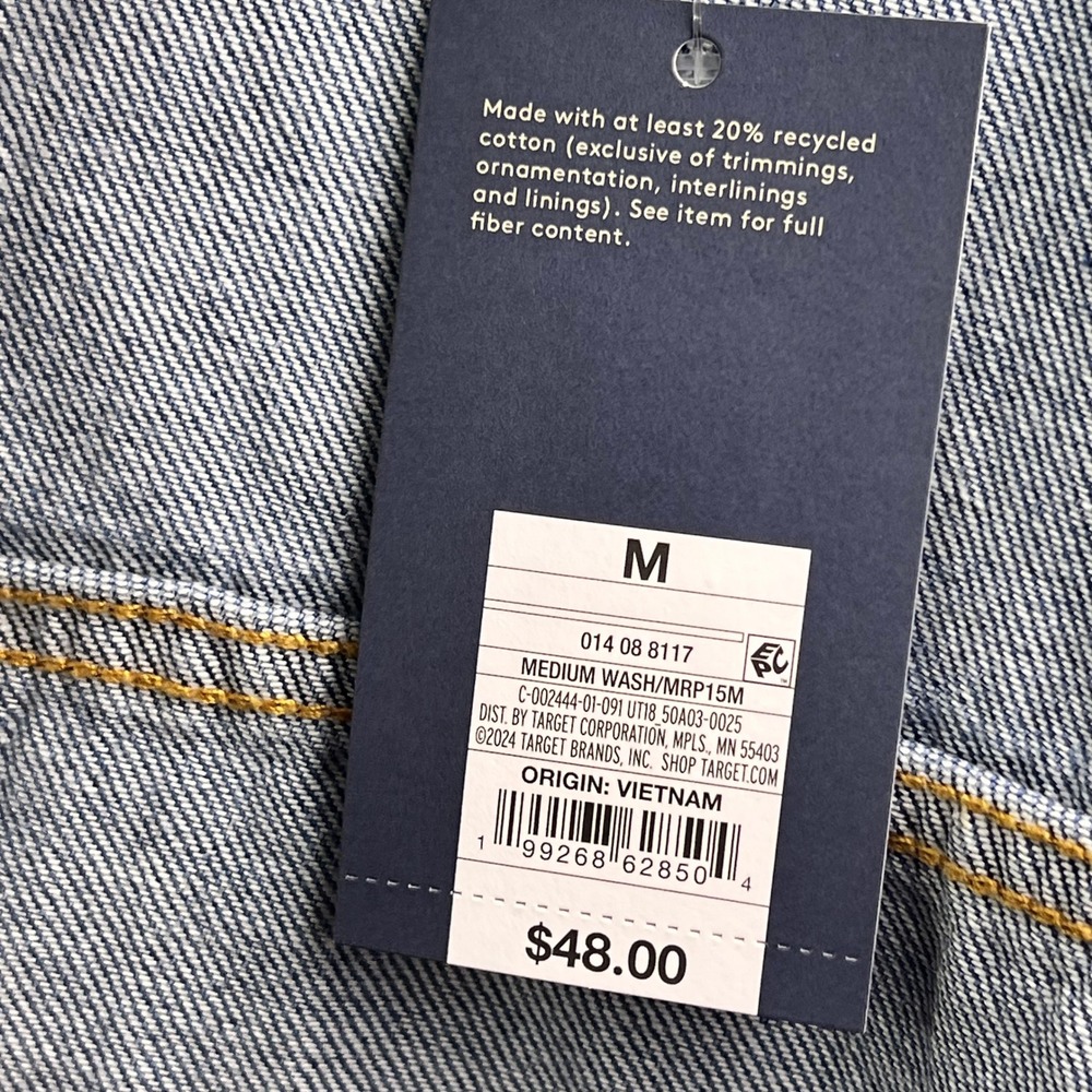 Universal Thread Denim Trucker Jacket Womens M Bl… - image 7